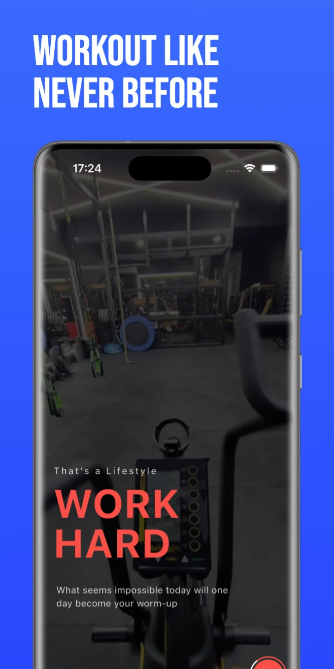 Workout Management System Screenshot 1